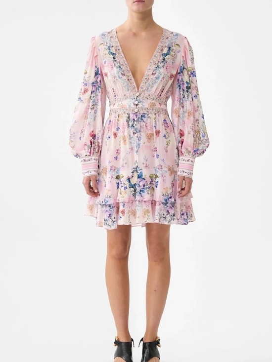 Camilla Dresses & Skirts - NWT Camilla Palatial Pastels Button-Front Frill Dress